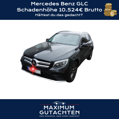 Mercedes Benz GLC Beschädigter Mercedes Benz GLC mit Schadenhöhe 10.524€ Brutto