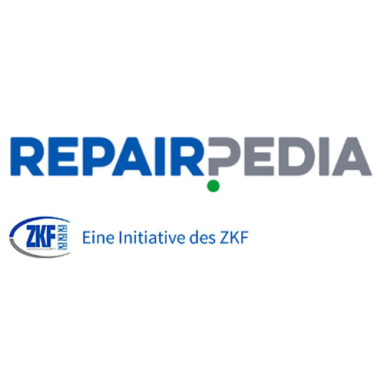 Logo von REPAIRPEDIA, einer Initiative des ZKF.