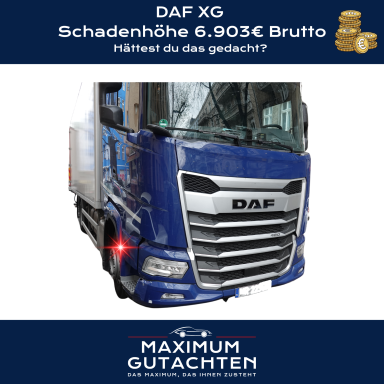 DAF XG Beschädigter DAF XG mit Schadenhöhe 6.903€ Brutto